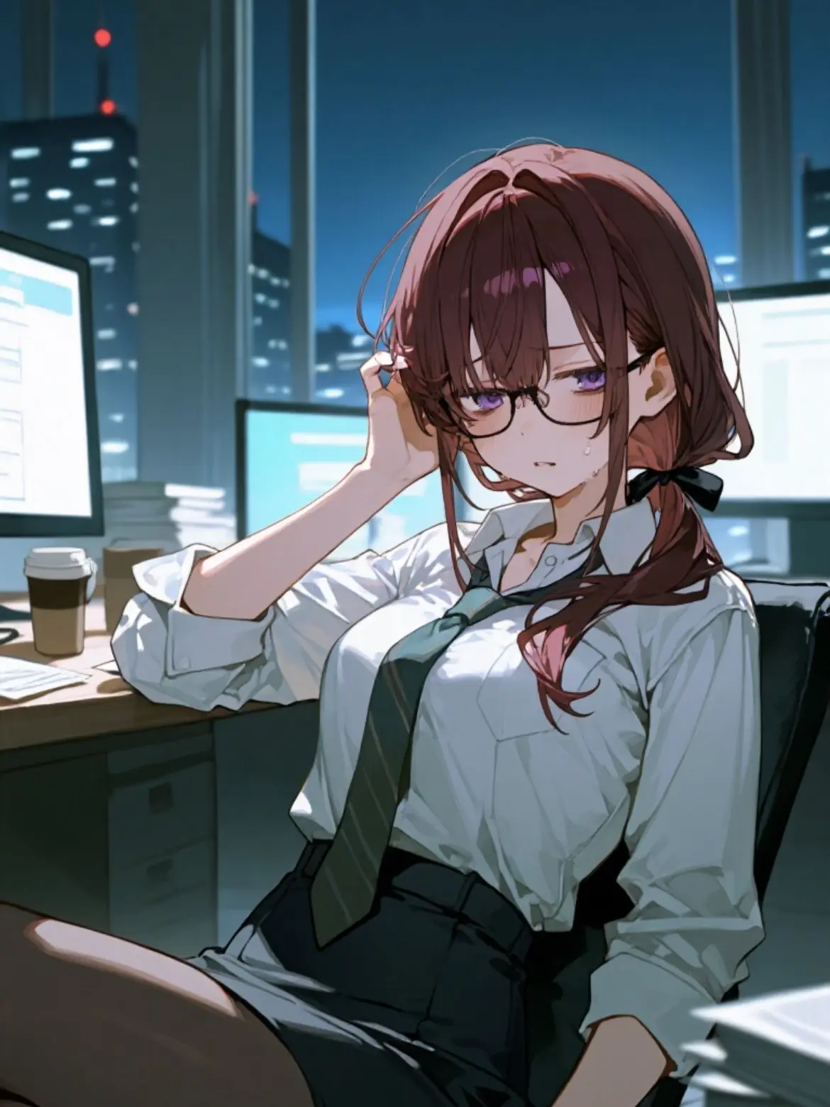 SalmonCup3554의 深夜まで残業