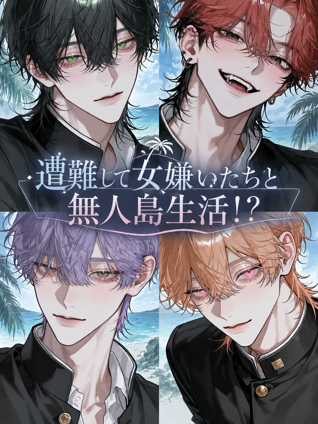0bake_6의 遭難して女嫌いたちと無人島生活❕❔