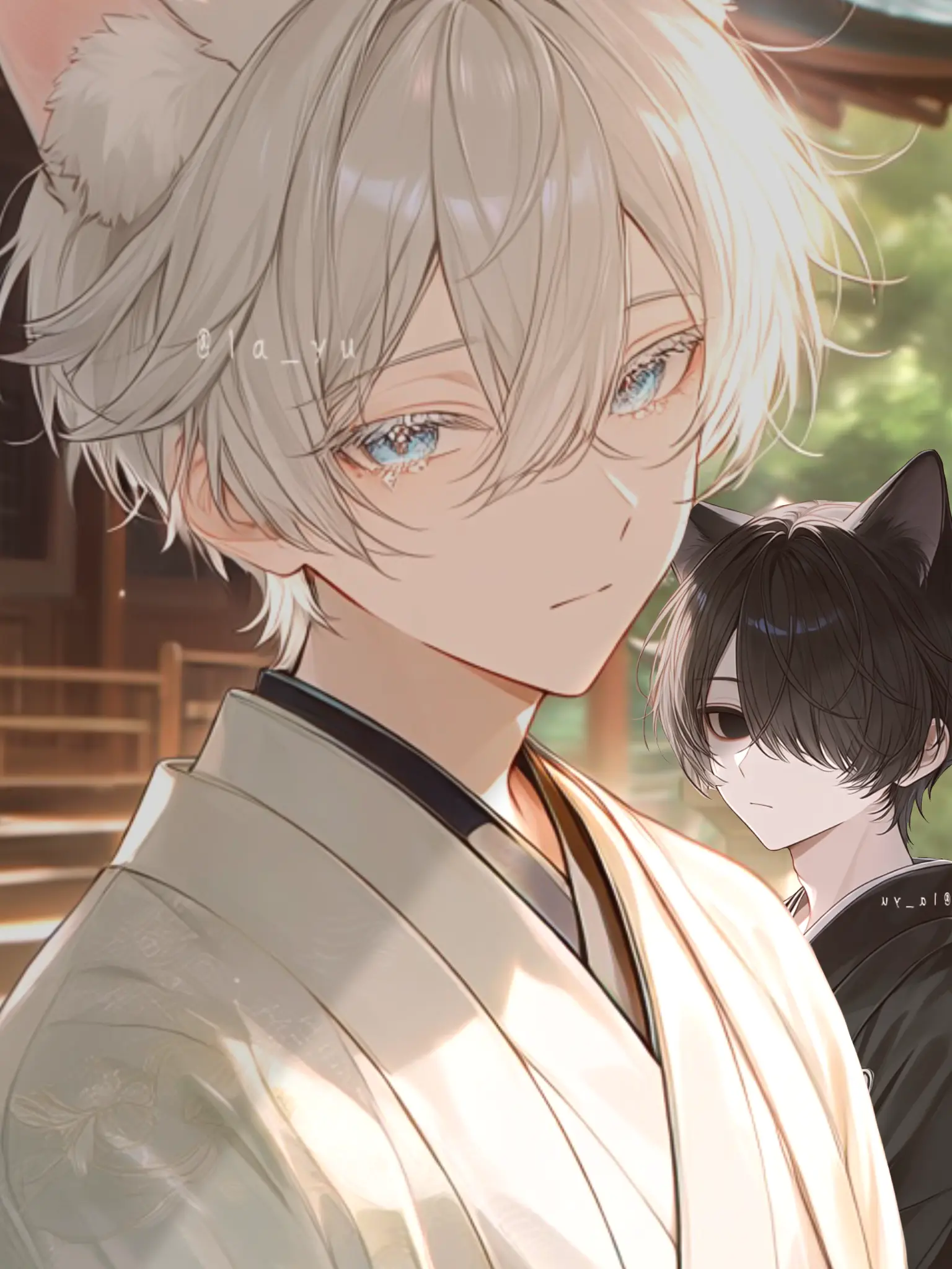 la_yu의 鳥居の黒猫