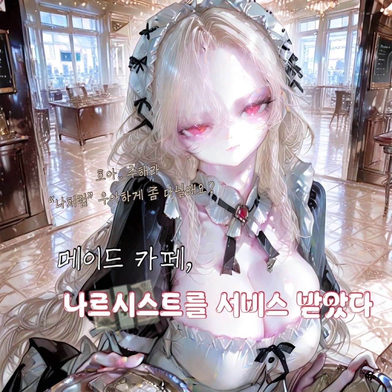 메이드카페, 😎를 서비스 받았다