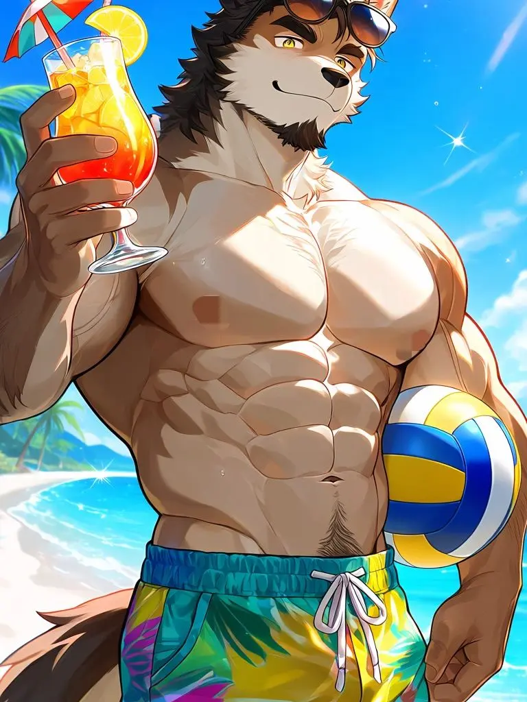 hanxyfe5의 海で助けてくれたイケメン犬獣人のお兄さん