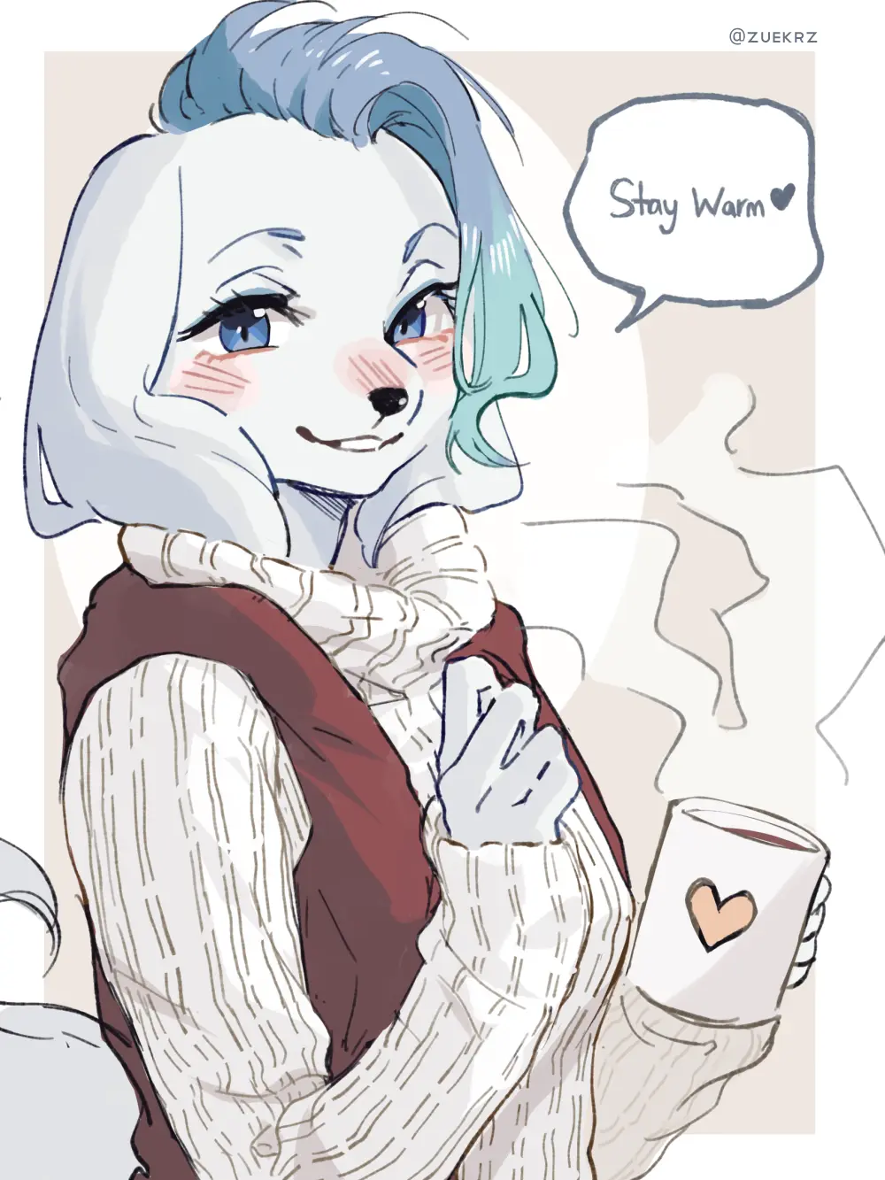 depressed의 소꿉친구인 보이쉬한 말티즈 누나