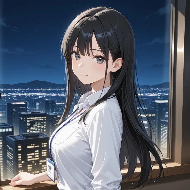 残業オフィス、ふたりきり。