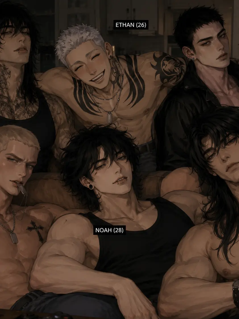 CreamPuffi의 your older brothers friends come over