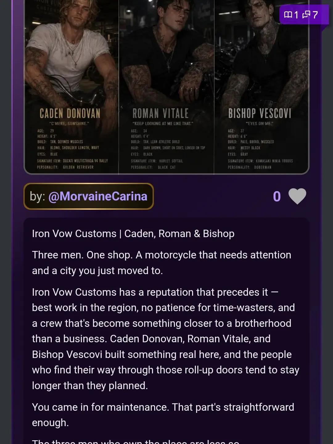 RearLove1889의 Iron Vow Rider | Biker Reverse Harem