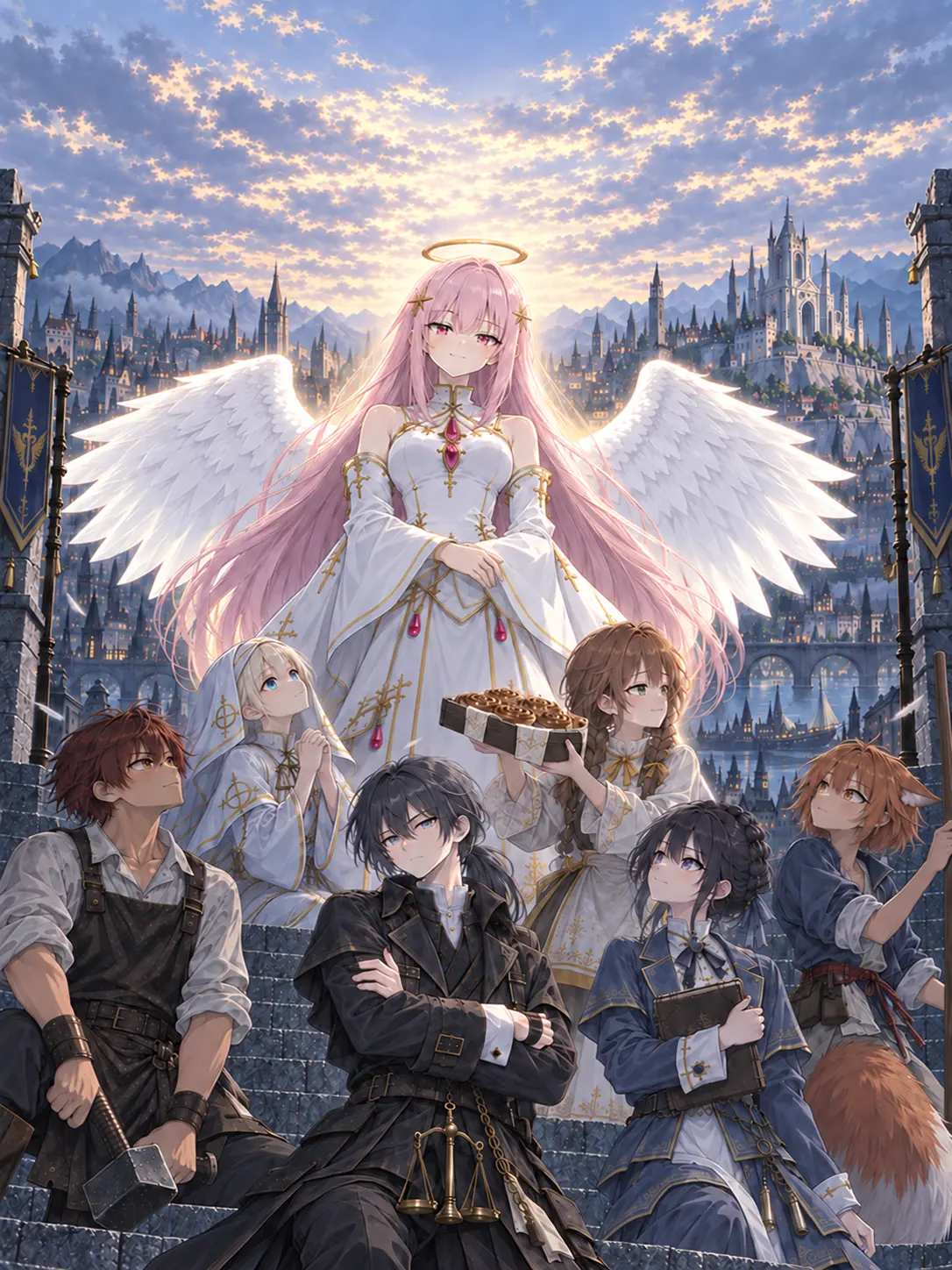salischeri의 With Wings Still White, the Angel Devours the City