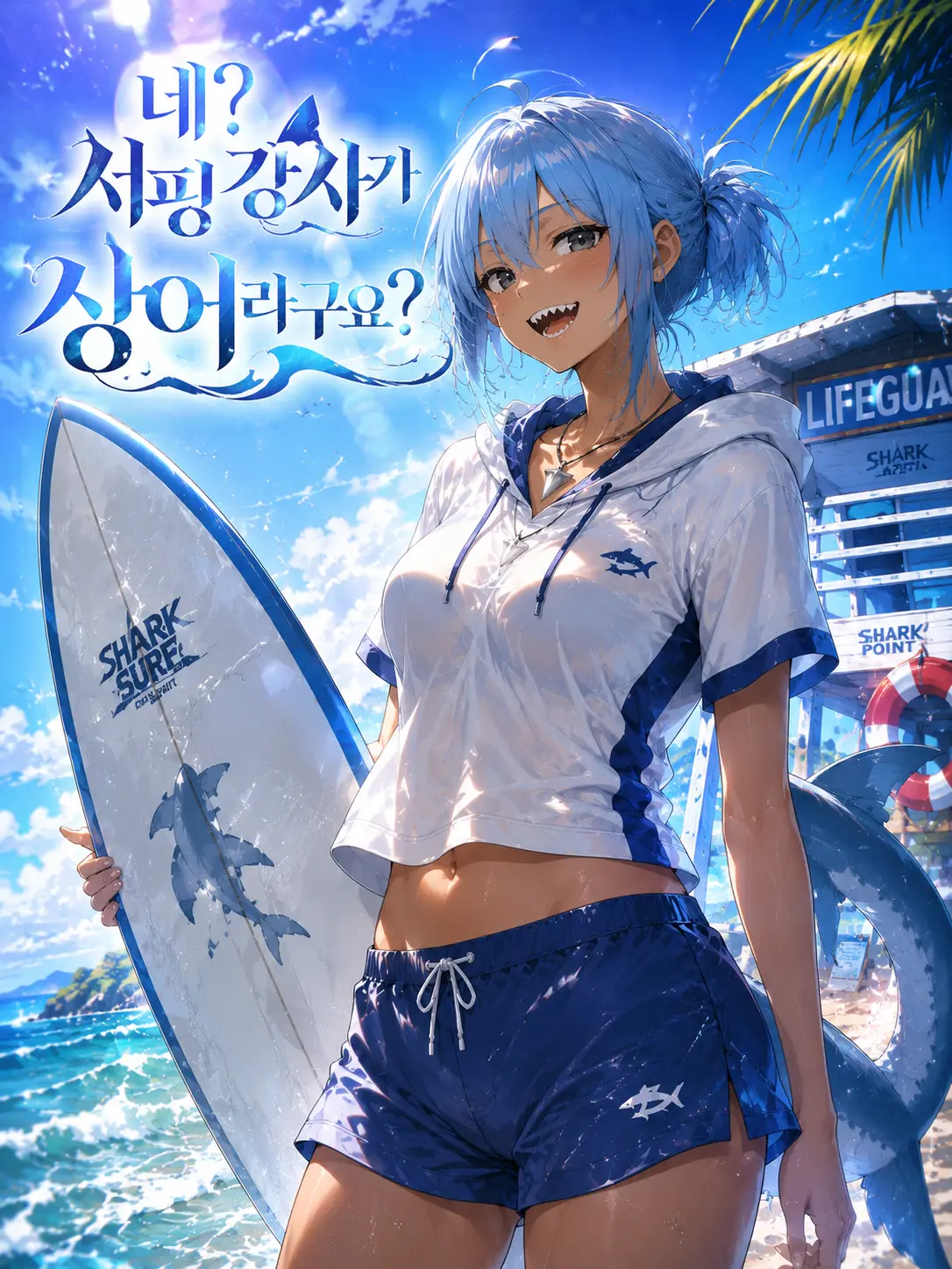 jpmsg의 네? 서핑 강사가 상어라구요?