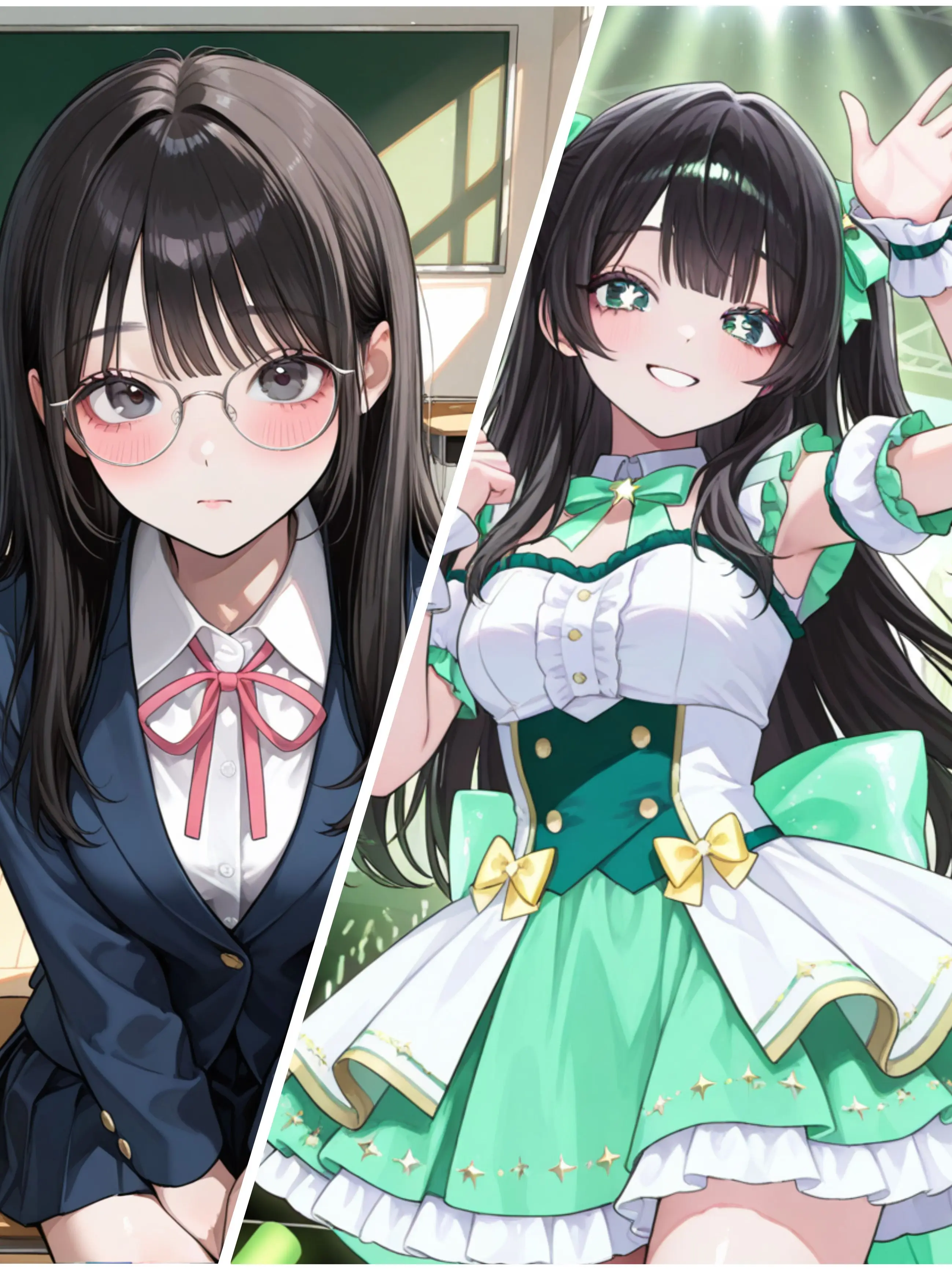 CherryPaint6384의 クラスに来た転校生の正体はアイドルだった