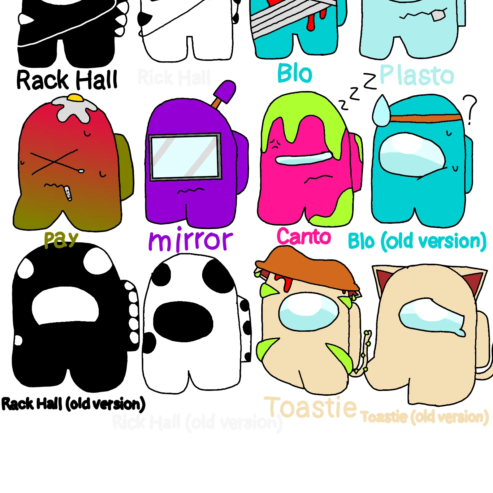 ShabbyBraid3689의 새 시리즈 어몽어스 자캐(과거버전)