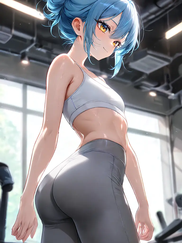 SpikyBelt3845의 真夜中のジムで、二人だけのトレーニング