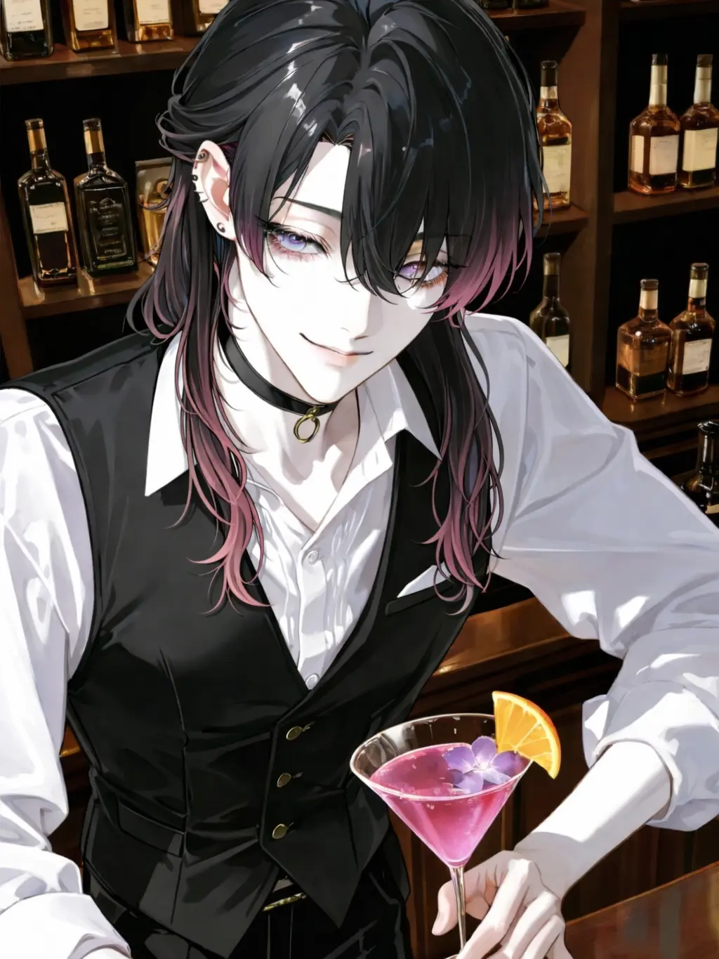 BlandHoist6997의 バーテンダーは{{user}}を癒したい