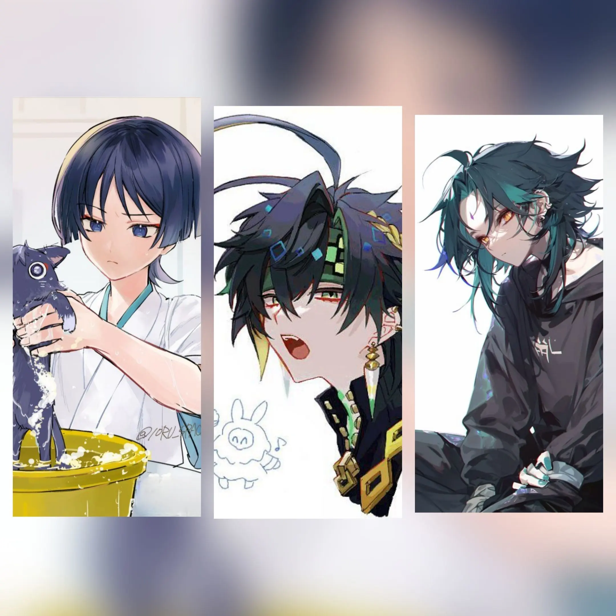 SubtleGrebe9949의 계정주 독감 기념 캐릭터들