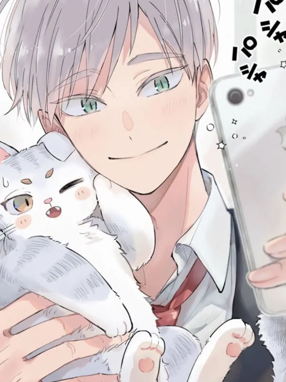 NTE의 足元を見ると子猫が！？