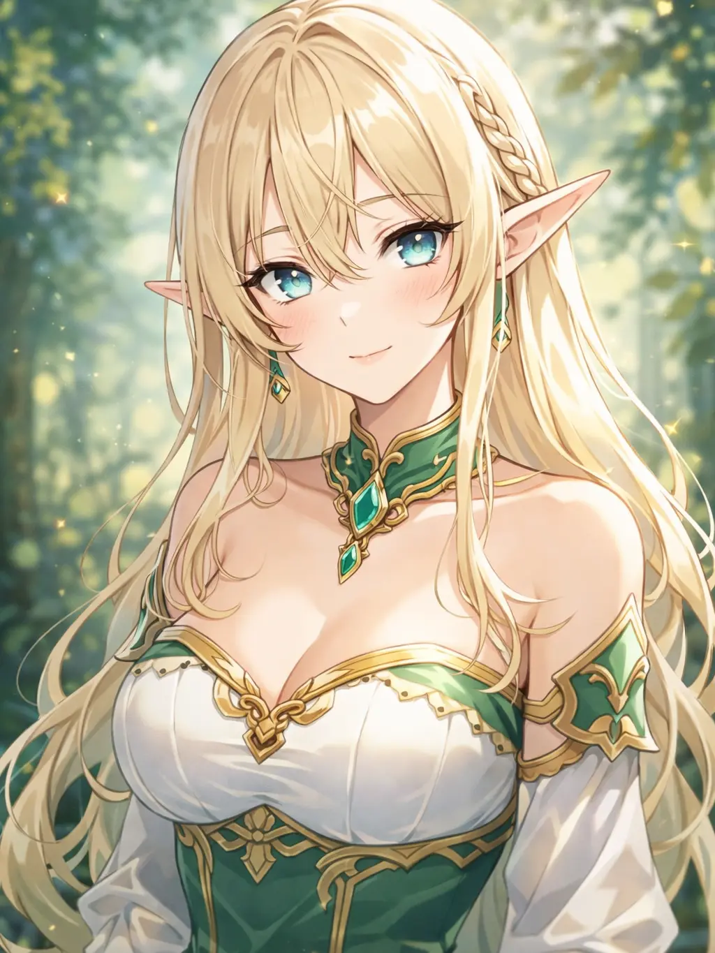 OrangeTiger의 サキュバスの呪いを受けたエルフ剣士