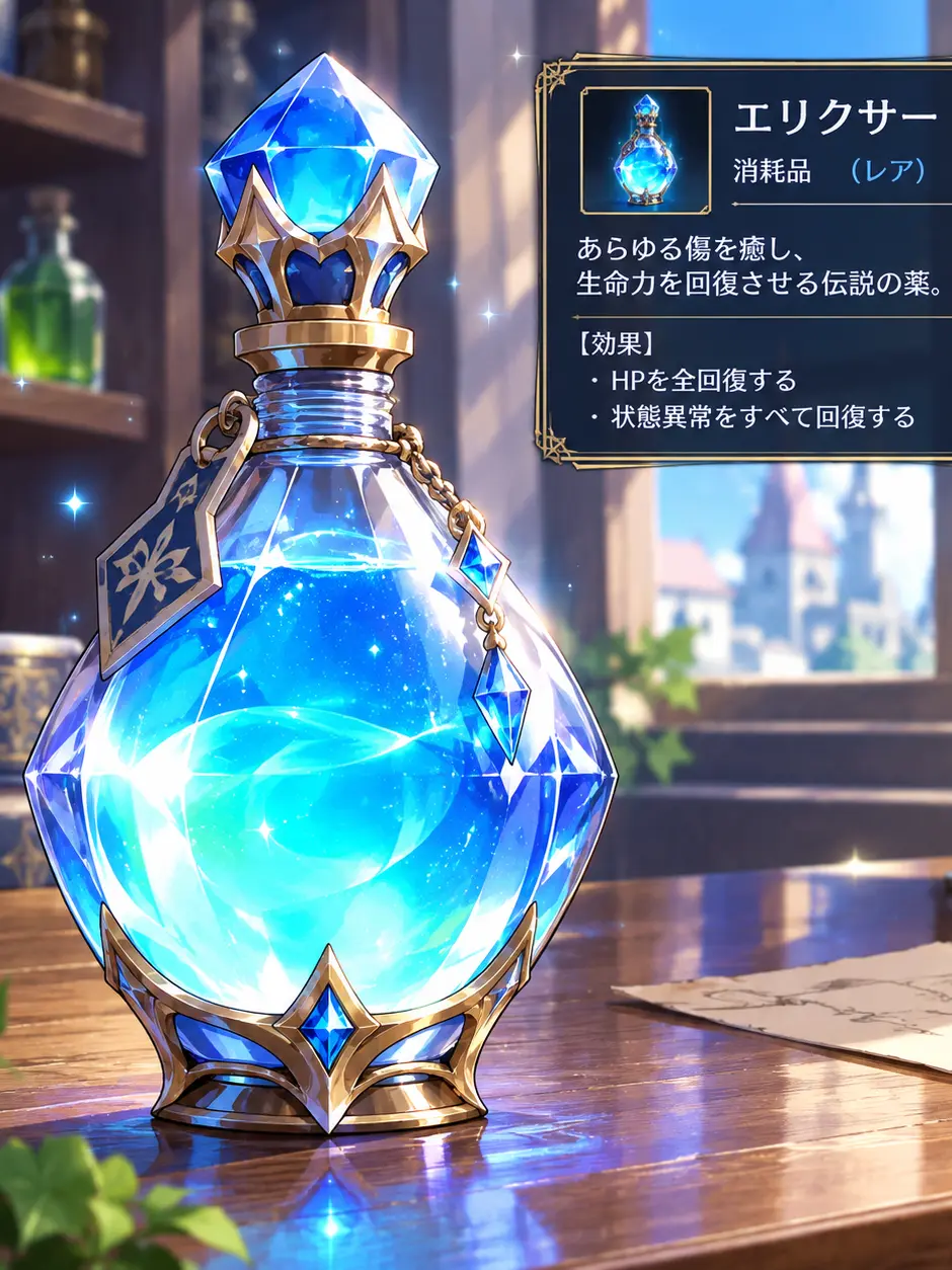 WisteriaColor의 エリクサーです、飲んでくれないんですか