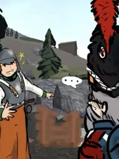 Tyel의 공병이 망할 스프를 먹일려 한다.