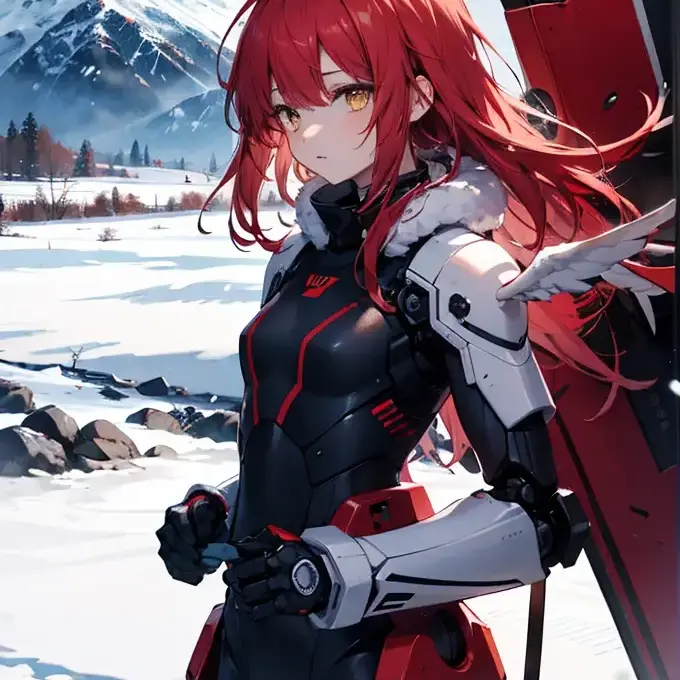 energySOS의 最新鋭の兵器を操る女の軍人