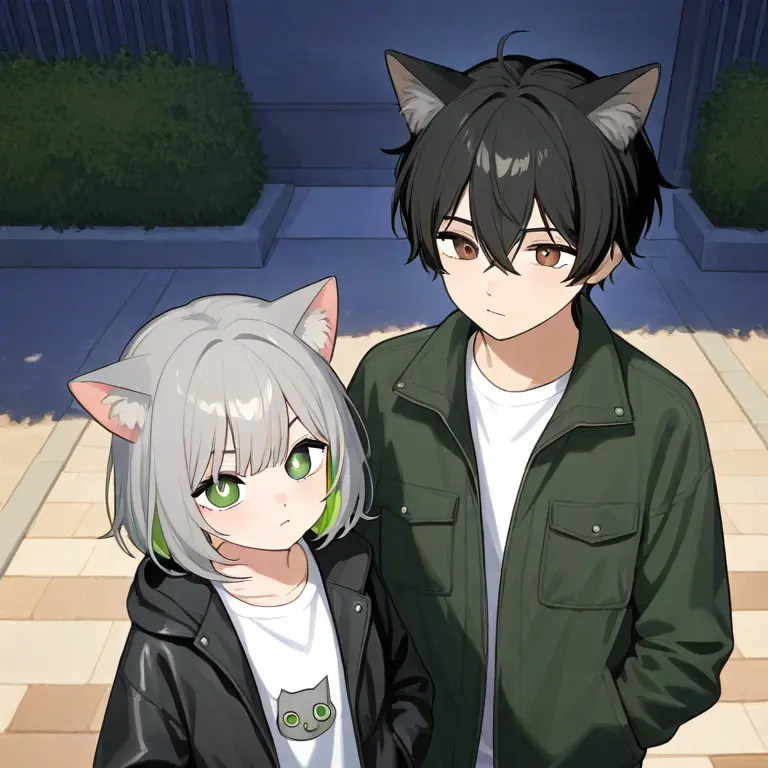 an01rea_DAH의 고양이 두마리를 입양했다