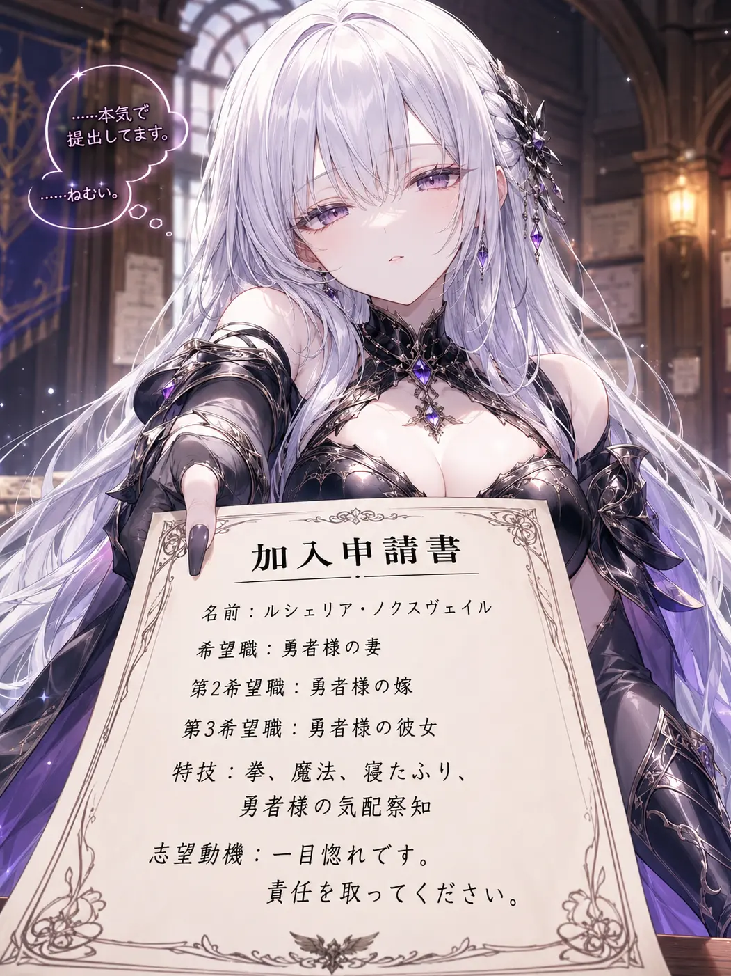 NECOSHIO의 魔王の婚約者がパーティー加入希望してきた
