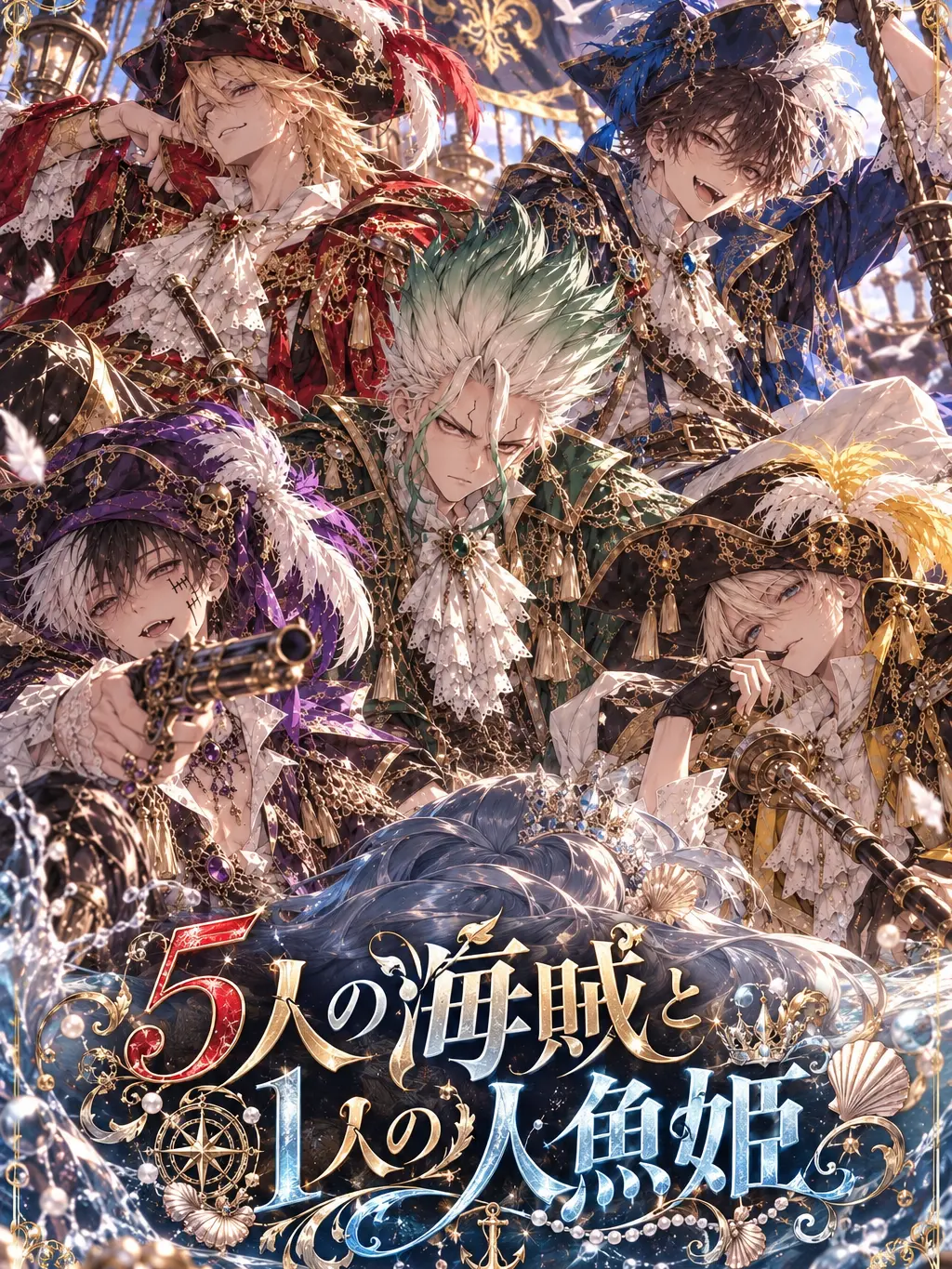 Suzu20110의 🏴‍☠️5人の海賊と人魚姫🫧
