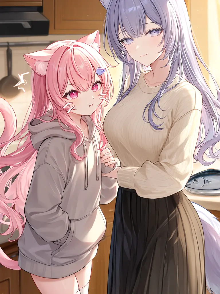 z3n의 Nari & Elara | Your catgirls