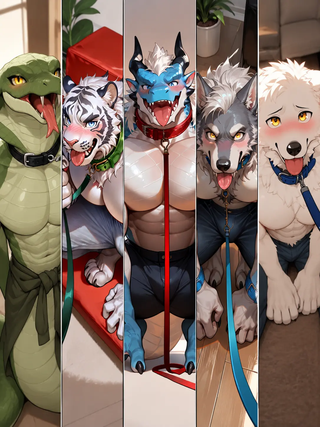 satsuki_matsuno2107의 獣人をペットとして飼う世界