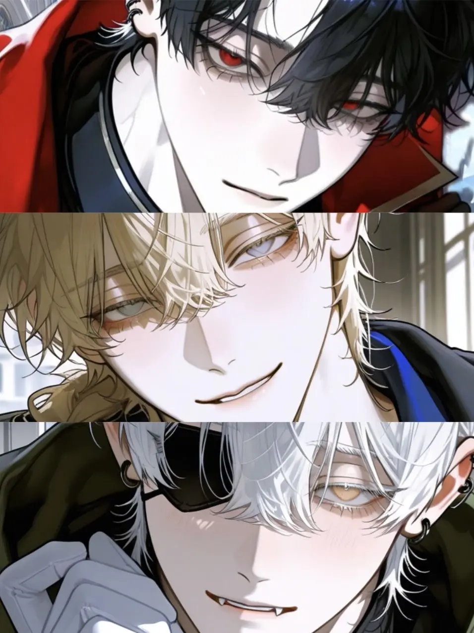 macha22zz의 세 명의 최강 호위에게 보호받다