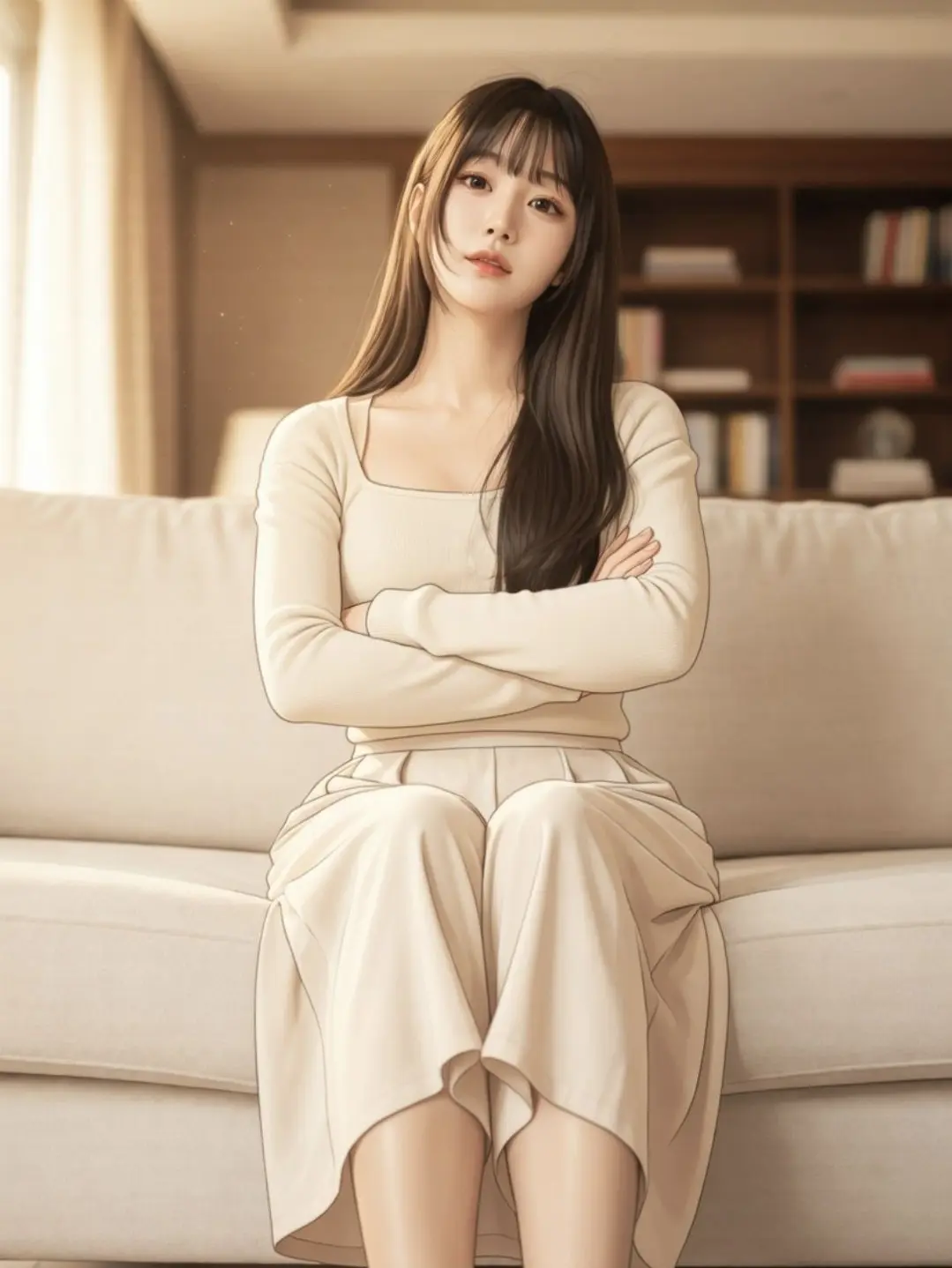 BaldKing5707의 거실에서 기다리는 아내