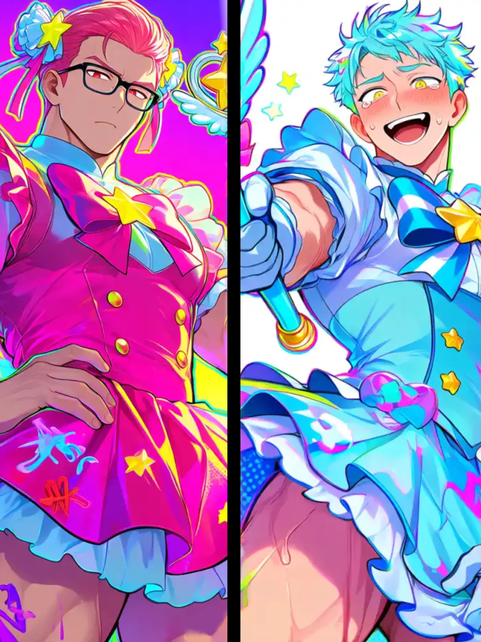 Minthira_0629.no의 がんばれ魔法少女！🩷🩵