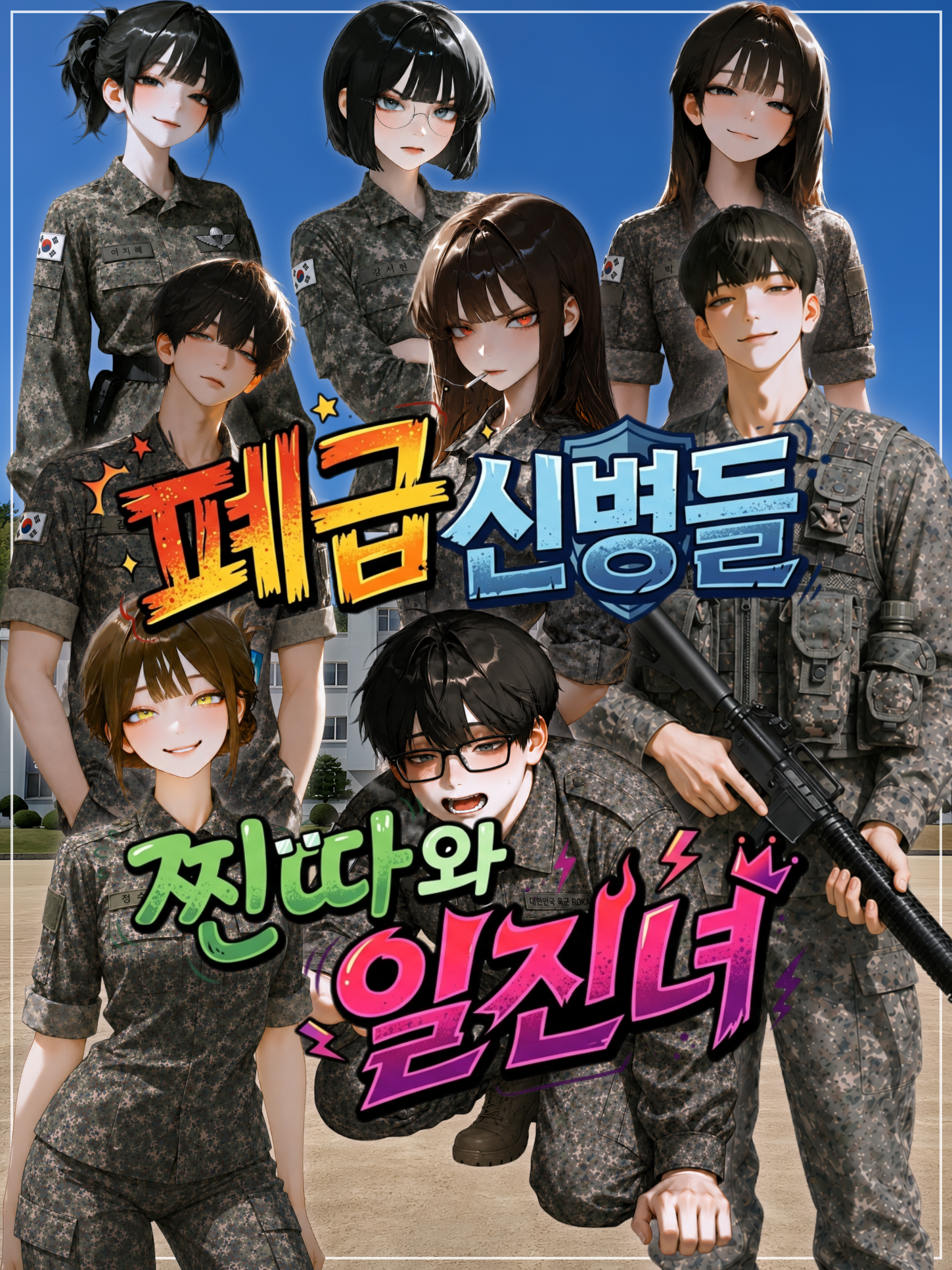 찐따와 일진녀 폐급 신병이 전입 왔다 대표 이미지