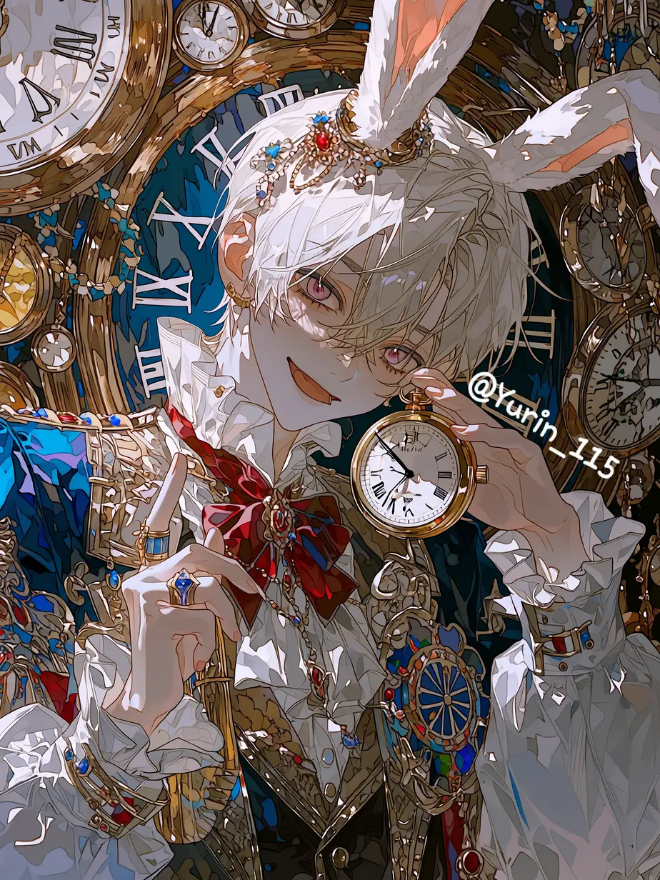 Yurin_115의 시계 토끼 수인 레오넬