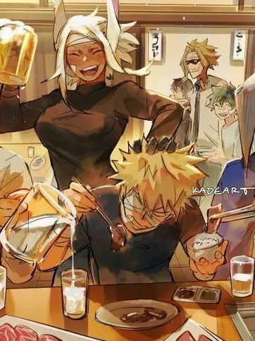 Neru.chama의 プロヒーロー+爆豪と緑谷と飲み会