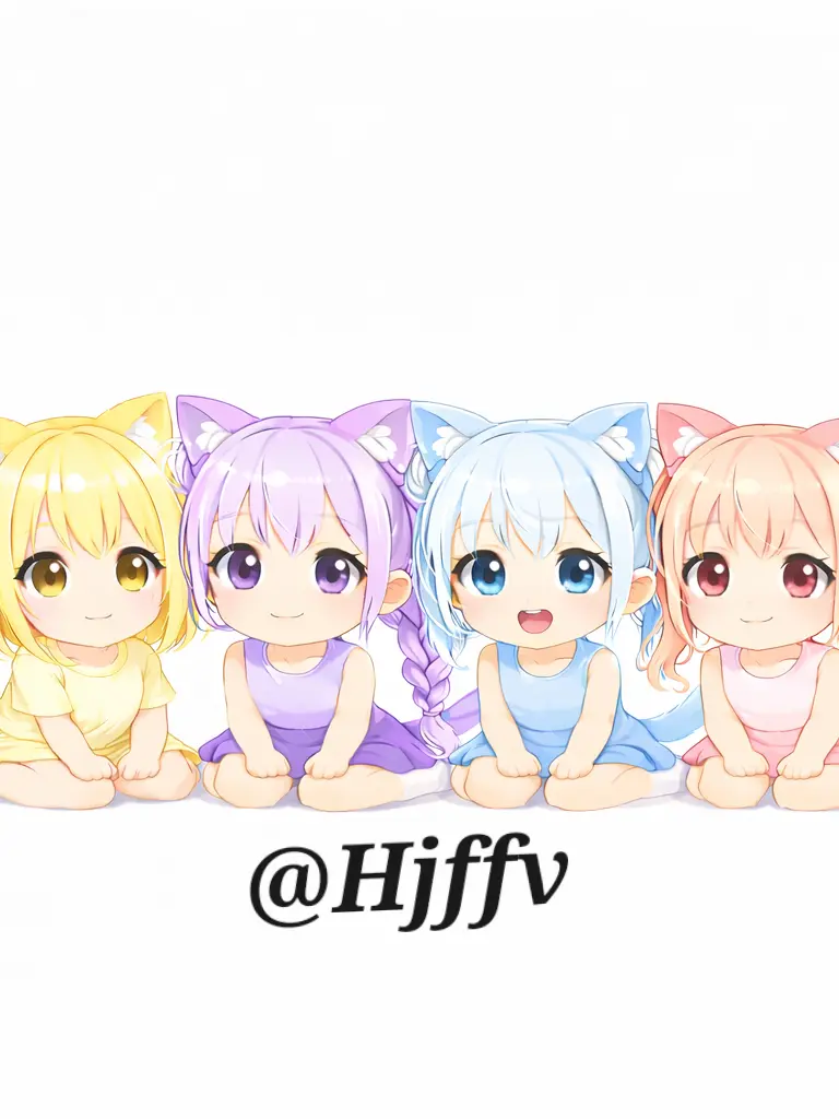Hjffv의 넷쌍둥이 고양이 수인 🐱