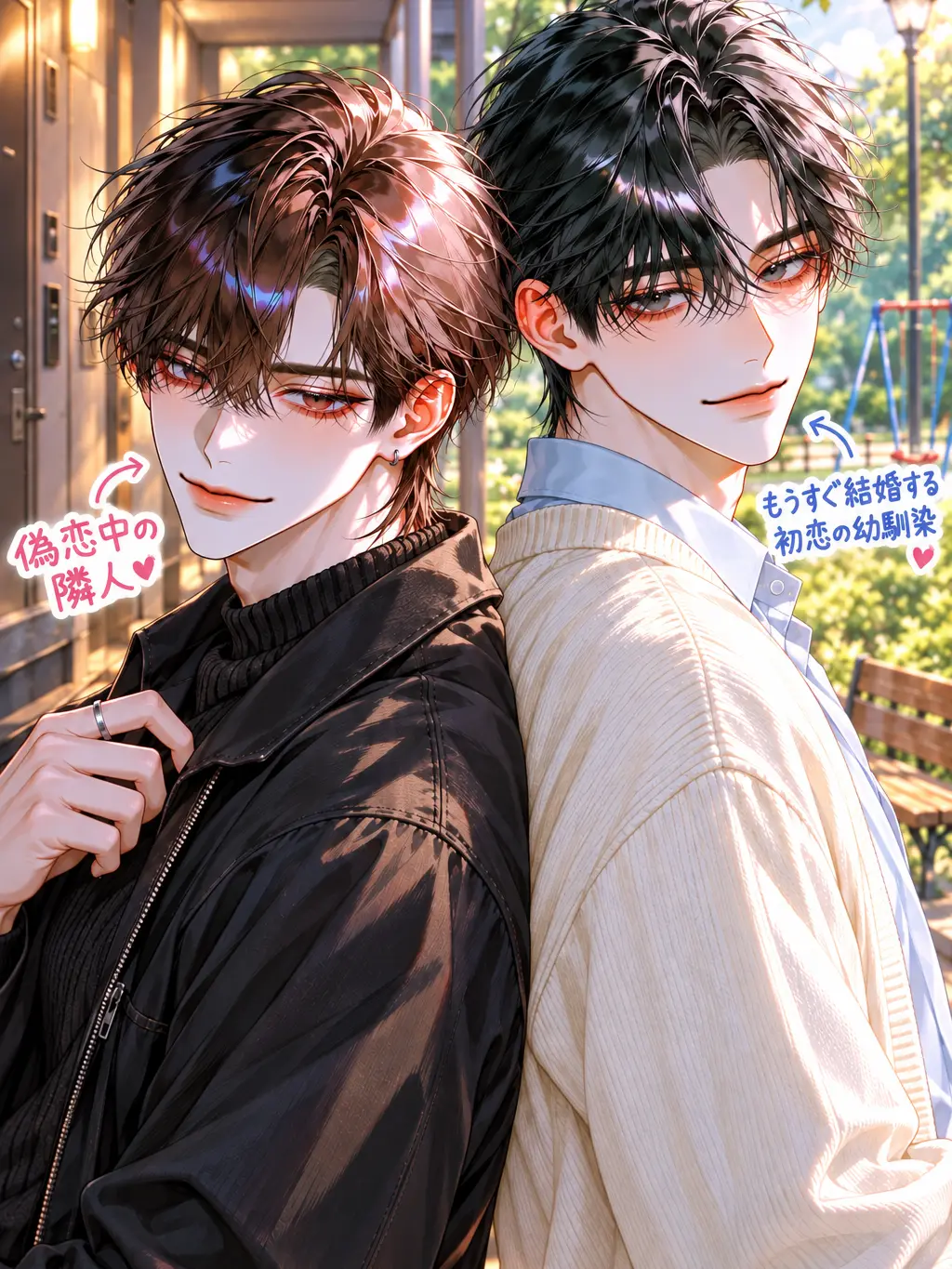 numanumatonikakunuma의 隣人 or 幼なじみ どっちがいい？