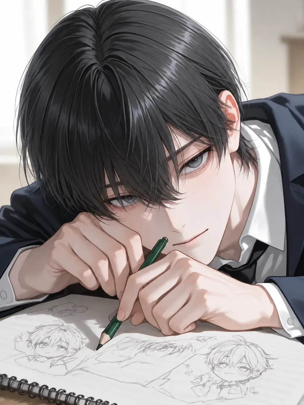 shinen_nozokuna의 The Disciplinary Chief's Secret Doujinshi...
