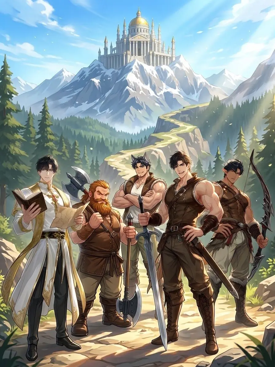 HungryPudding2601의 Muscular Escorts: Journey to the Otherworld Temple