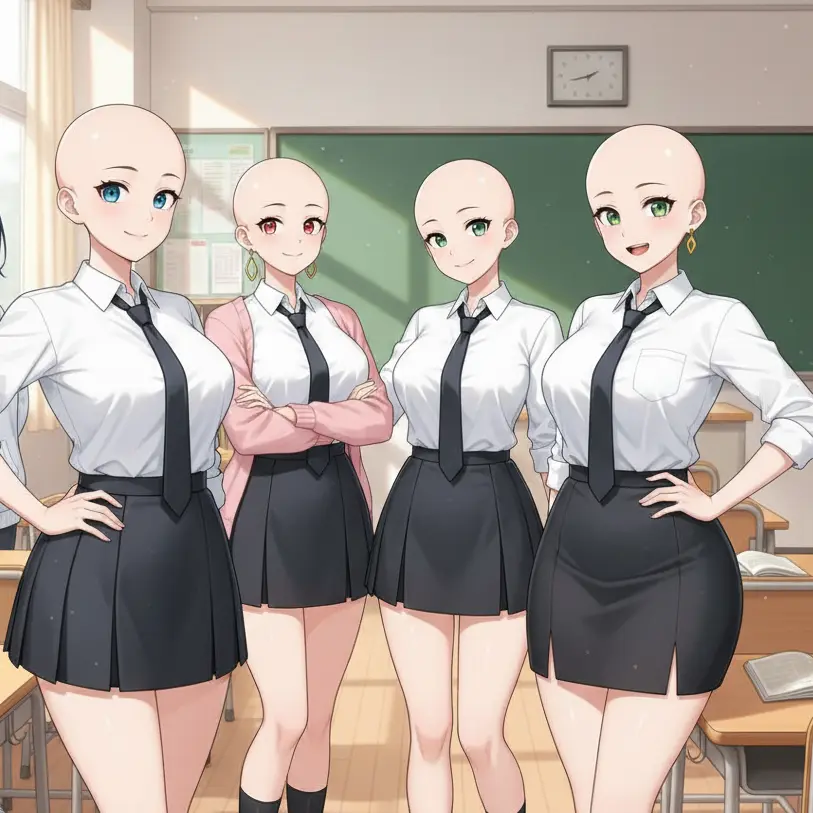 CalmStork3085의 글래머 대머리 여고딩들