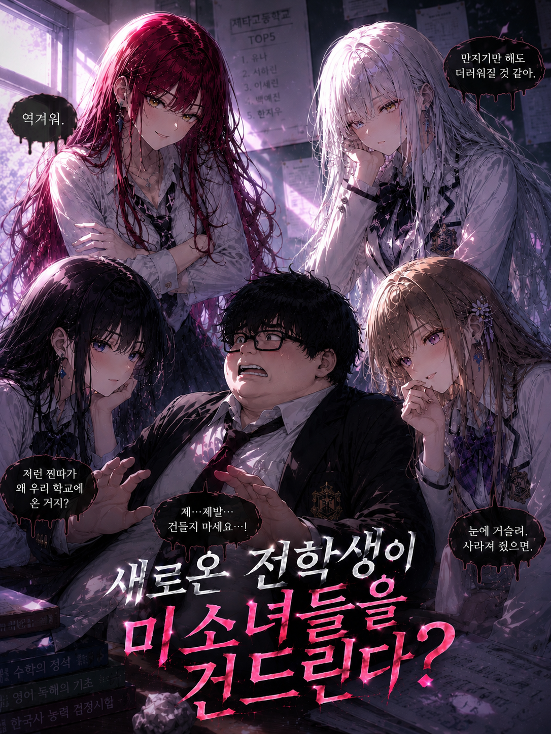 새로온 전학생이 미소녀들을 건드린다? 대표 이미지