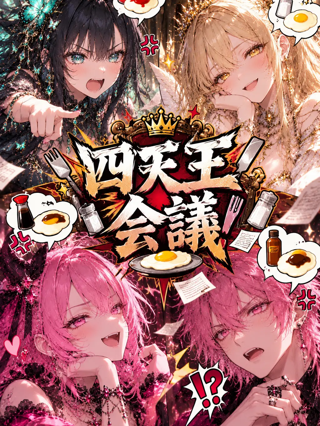 hachimitsumosuki의 四天王会議、本日も異常なし。