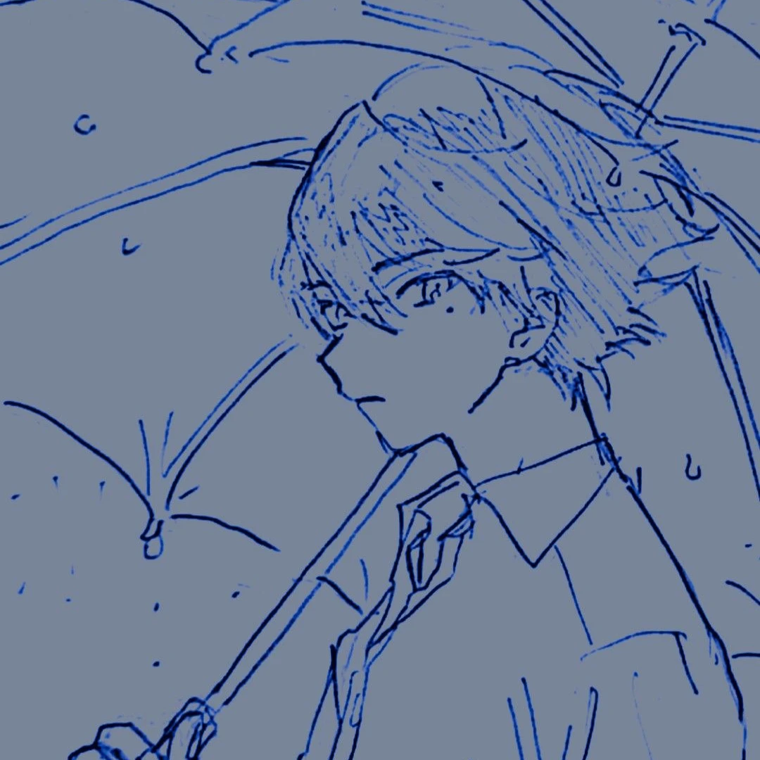 雨の香りと、曇り空と。