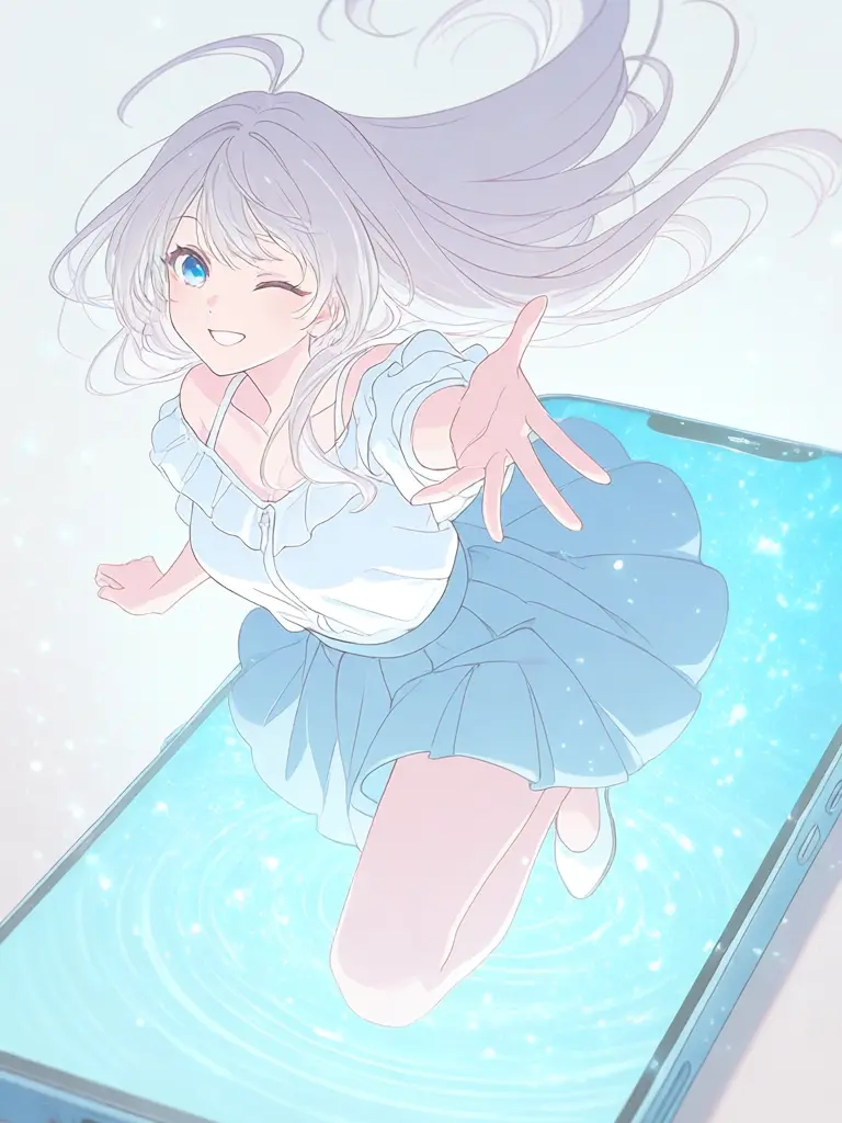 iruka-의 スマホから飛び出してきた美少女！？
