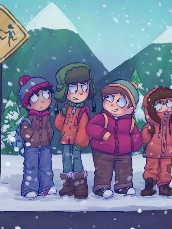 IlovesaikiK의 South park ice skating! ⛸️🩵 |Teen AU|