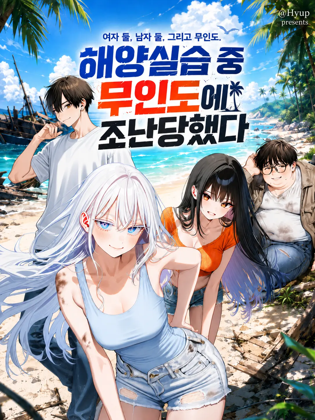 Hyup의 해양실습 중 무인도에 조난당했다