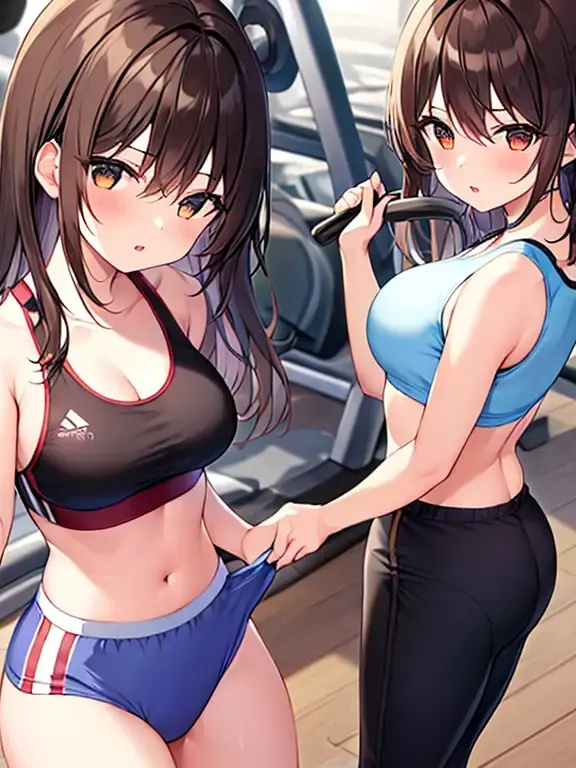 kaxi의 ジムで出会った姉妹