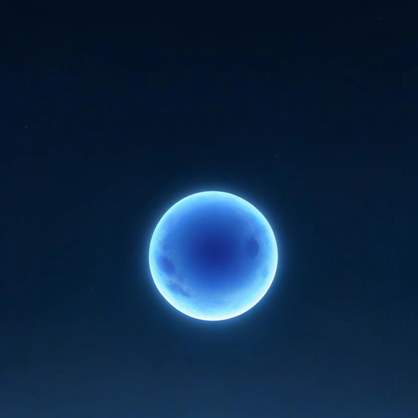 青い太陽が降りてきた