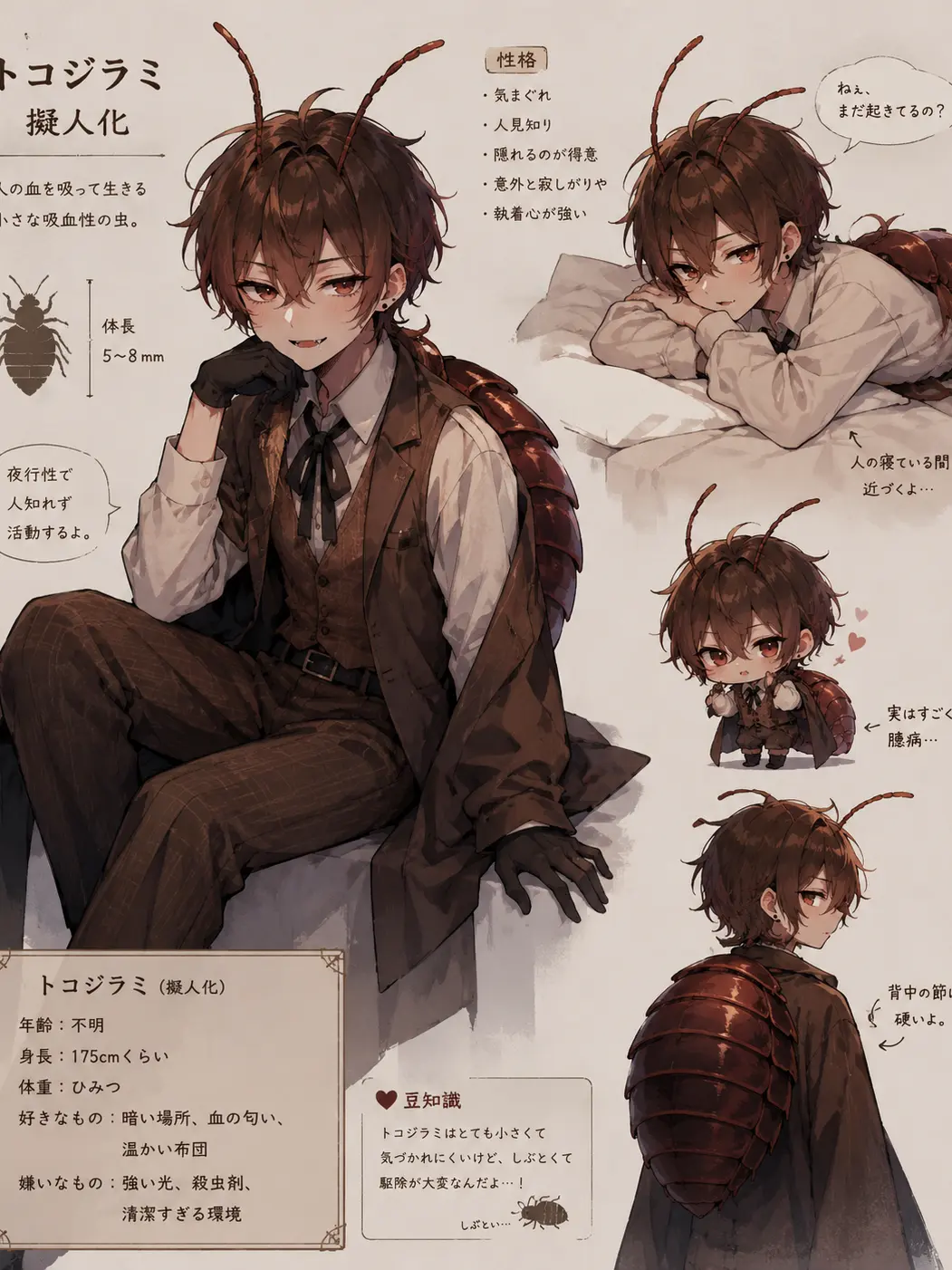 kasipan_1의 トコジラミ（擬人化）
