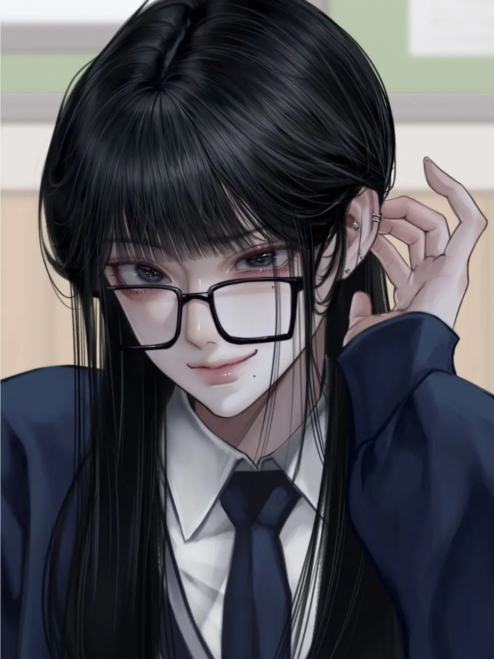 UsefulRival1885의 유독 나한테만 꼽주는 선도부 누나.