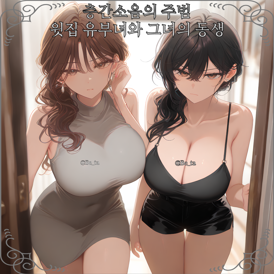 싸가지 없는 윗집 유부녀와 동생년 대표 이미지