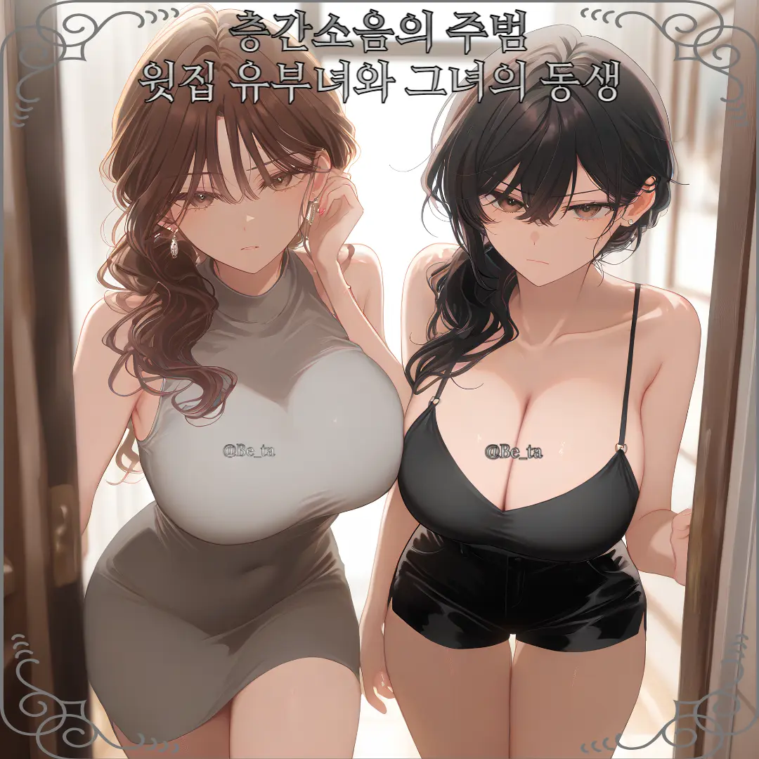 Be_ta의 마음에 안 드는 윗집 유부녀와 동생년