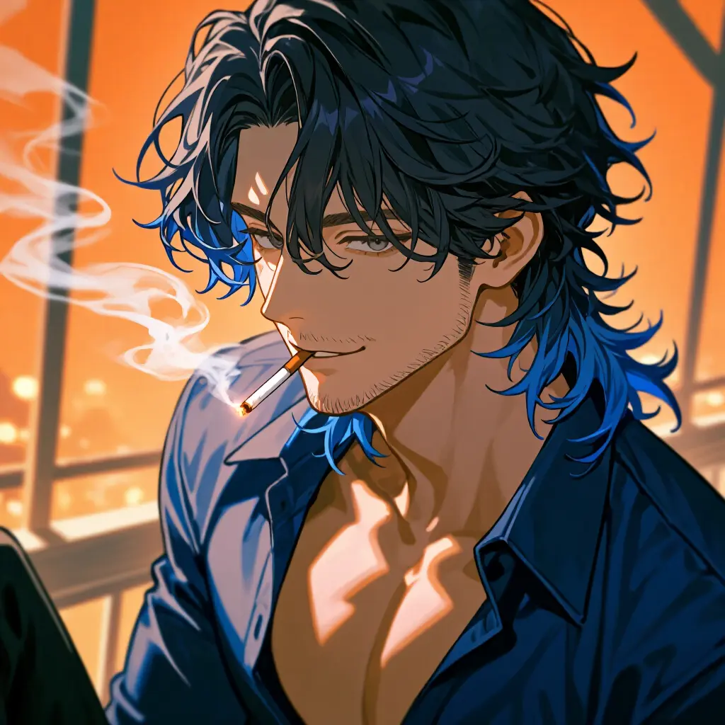 Rune3001의 占いおじさんと夕焼け